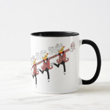 Chorus Line of Dancing Reindeer