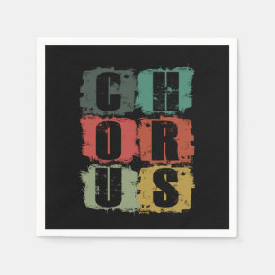 Chorus Member Choir Singer Choral Music Sing Gift Napkin