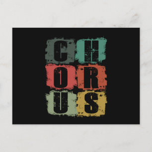Chorus Member Choir Singer Choral Music Sing Gift Postcard