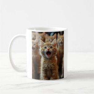 Chorus of Cute Kittens - Adorable Feline Artwork Coffee Mug
