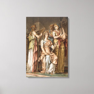 Chorus of Israelite Women, costumes for 'Esther' b Canvas Print