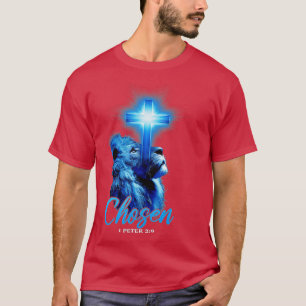 Chosen 1 Peter 2 9 Bible Scripture Quote Christian T-Shirt