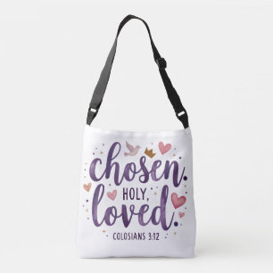Chosen Holy Loved Scripture Tote Bag 
