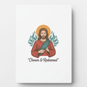 Chosen & Redeemed Christian Vintage Jesus T-Shirt  Plaque