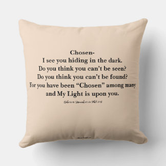 CHOSEN - Throw Pillow