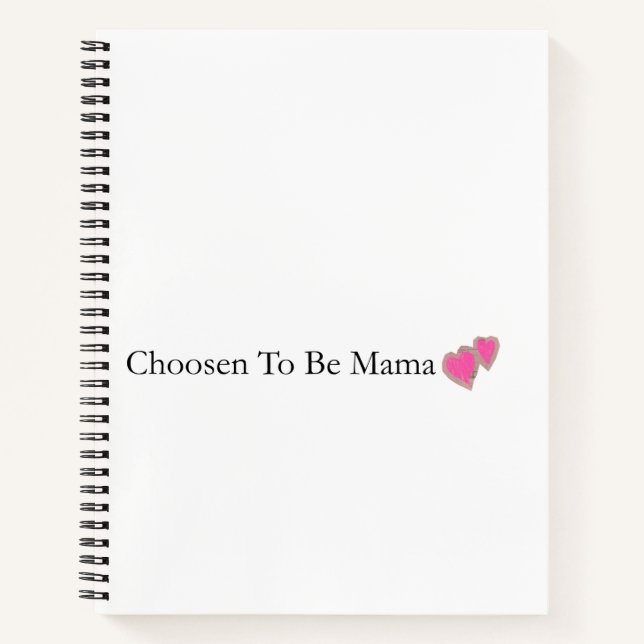 Chosen To Be Mama Christian Mum Notebook (Front)