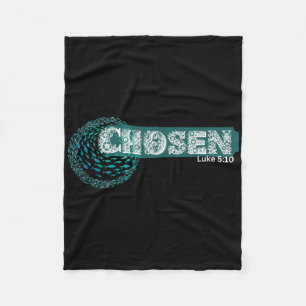 Chosen X Fish Swim Against Current X Bible Verse  Fleece Blanket