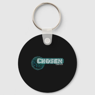 Chosen X Fish Swim Against Current X Bible Verse  Key Ring