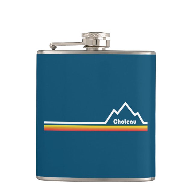Choteau Montana Hip Flask (Front)