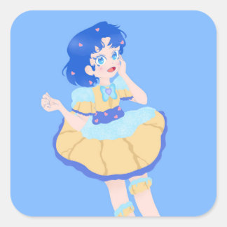 Choux Mercury  Square Sticker