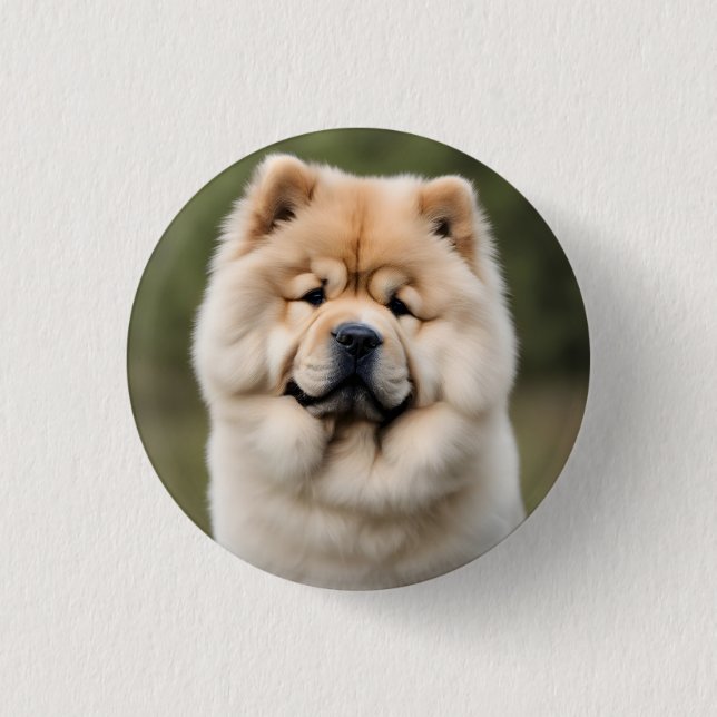 Chow Chow 3 Cm Round Badge (Front)
