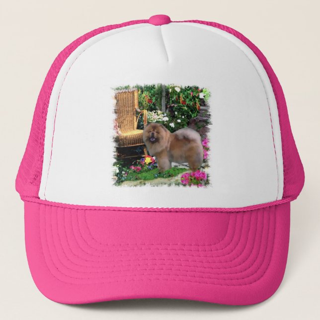 Chow Chow Art Gifts Trucker Hat (Front)