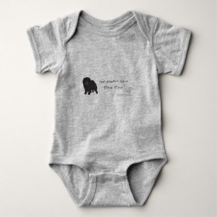 chow chow baby bodysuit
