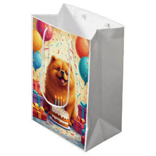 Chow Chow Birthday Celebration Medium Gift Bag