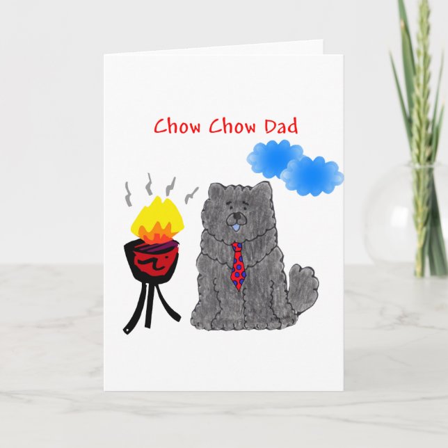 Chow Chow Black - Dad Card (Front)