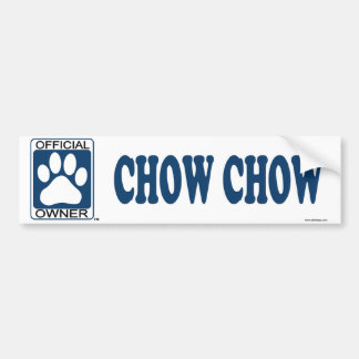 Chow Chow Blue Bumper Sticker