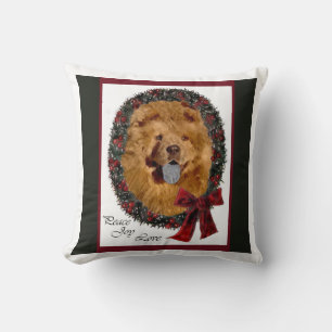 Chow Chow Christmas Cushion