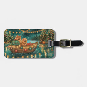 Chow Chow Christmas Festive Voyage Luggage Tag