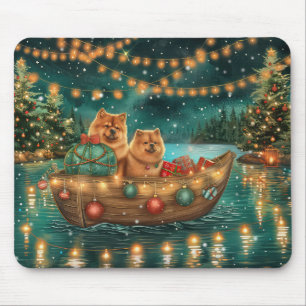 Chow Chow Christmas Festive Voyage Mouse Pad