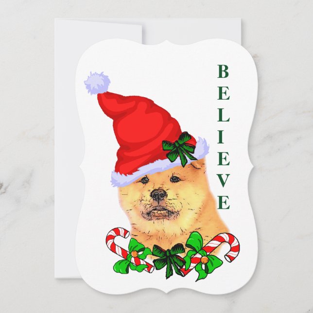 Chow Chow Christmas Holiday Card (Front)