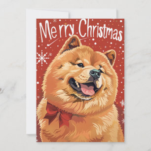 Chow Chow Christmas Holiday Card