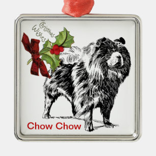 Chow Chow Christmas Ornament