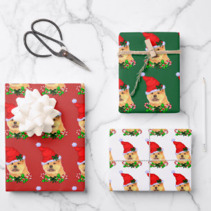 Chow Chow Christmas Wrapping Paper Sheet