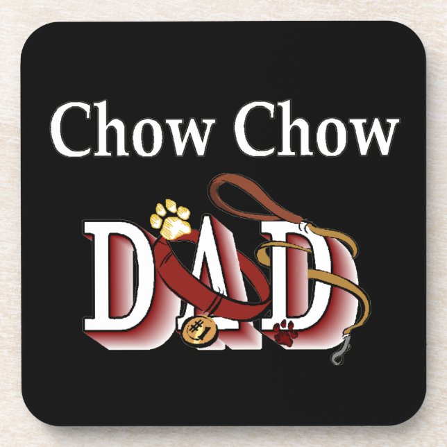 Chow Chow DAD Coaster (Front)