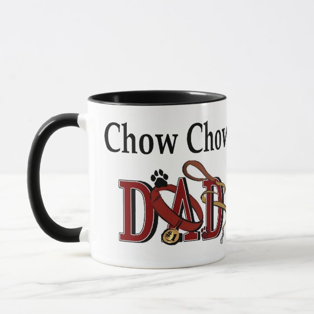Chow Chow DAD Gifts Mug (Left)