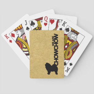 Chow Chow Dog Breed Playing Cards Theme