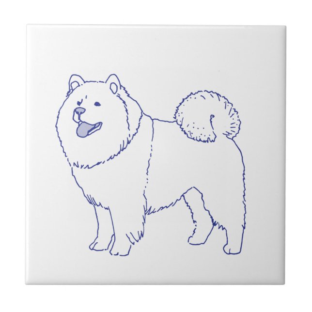 Chow Chow dog breed Tile (Front)