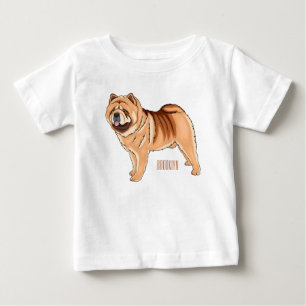 Chow Chow dog cartoon illustration Baby T-Shirt