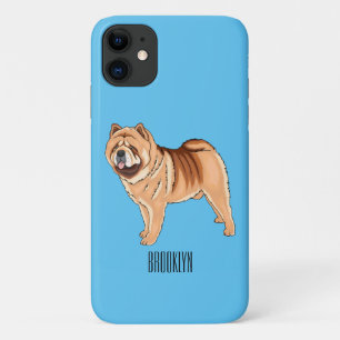 Chow Chow dog cartoon illustration  Case-Mate iPhone Case