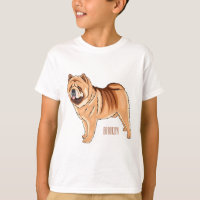 Chow Chow dog cartoon illustration