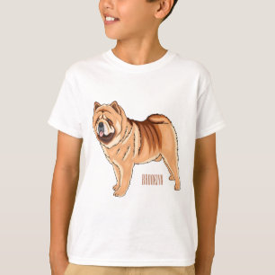 Chow Chow dog cartoon illustration T-Shirt