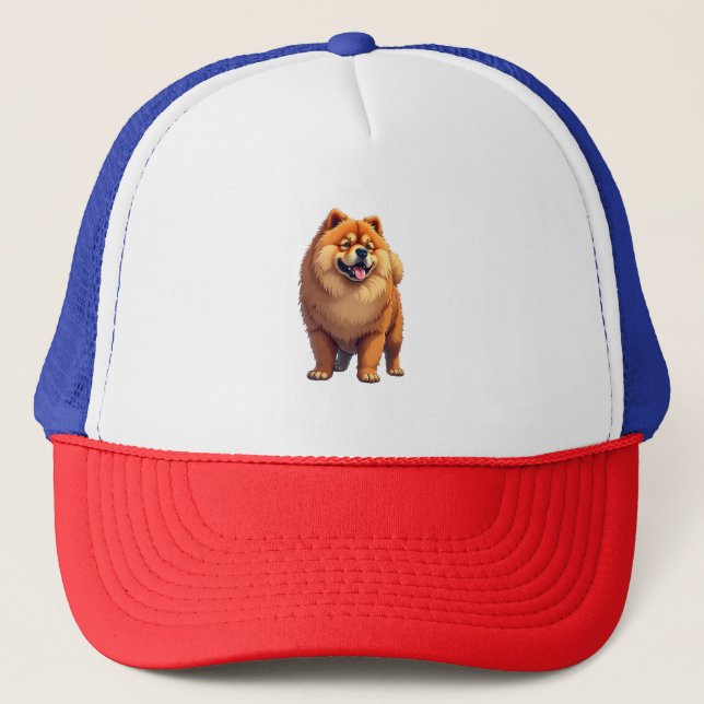 Chow Chow Dog Chinese Dog Breed for a Chow Chow Co Trucker Hat (Front)