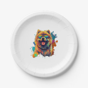 Chow Chow Dog Chinese Dog Breed for a Chow Chow Paper Plate