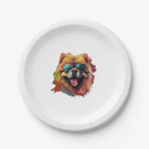 Chow Chow Dog Chinese Dog Breed for a Chow Chow   Paper Plate
