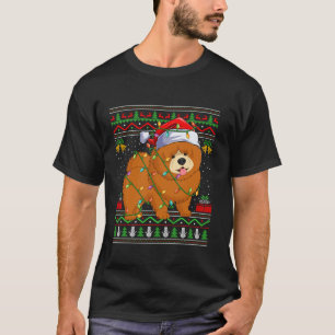 Chow Chow Dog Christmas Lights Santa Ugly Sweater
