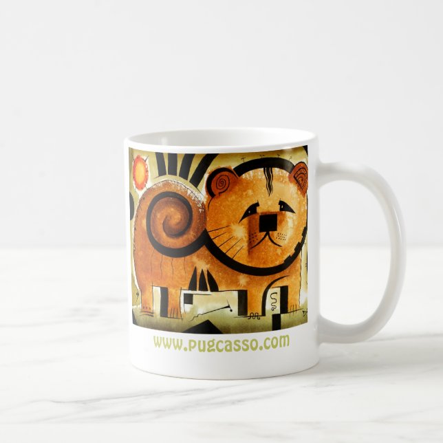 Chow Chow dog  dk_2005aug8m, www.pugcasso.com Coffee Mug (Right)