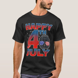 Chow Chow Dog Patriotic America Flag Happy 4Th Of T-Shirt