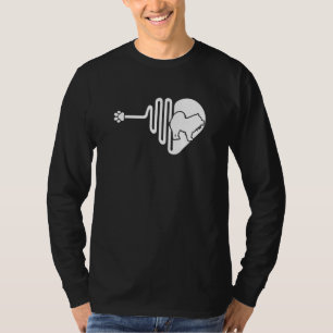 Chow Chow Dog Paw Heartbeat Pet Owner Veterinarian T-Shirt