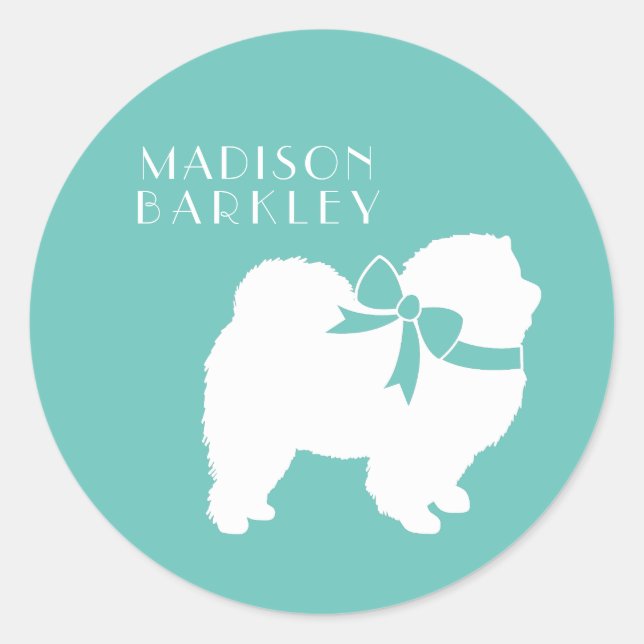 Chow Chow Dog Puppy Classic Round Sticker (Front)