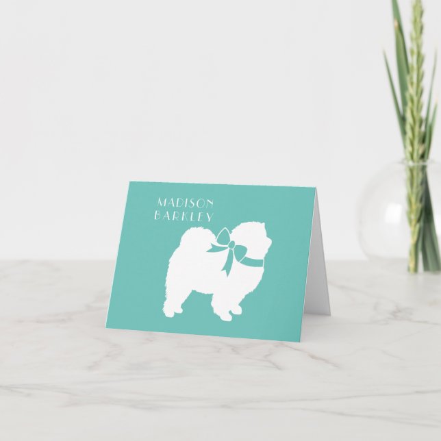 Chow Chow Dog Puppy Note Card (Front)