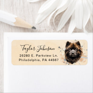 Chow Chow Dog Return Address Label