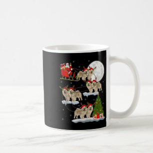 Chow Chow Dog Santa Sleigh Flying Funny Magical Ch Coffee Mug