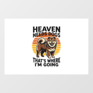 Chow Chow Dog Shirt Heaven Tribute Vintage Engravi