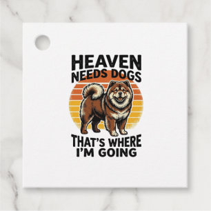 Chow Chow Dog Shirt Heaven Tribute Vintage Engravi Favour Tags