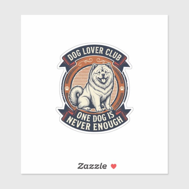Chow Chow Dog Shirt One Dog Is Never Enough Retro  (Sheet)