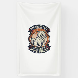 Chow Chow Dog Shirt One Dog Is Never Enough Retro  Banner